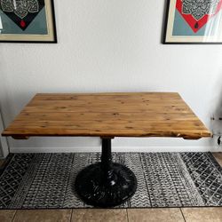 Custom Wood & Iron Dining Table