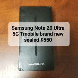 Samsung NOTE 20 ULTRA 5G TMOBILE BRAND NEW SEALED 