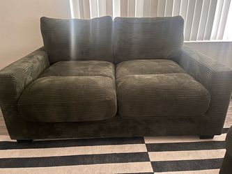 Forest green couch