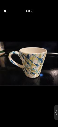 Urban outfitters splatter paint ceramic coffee mug