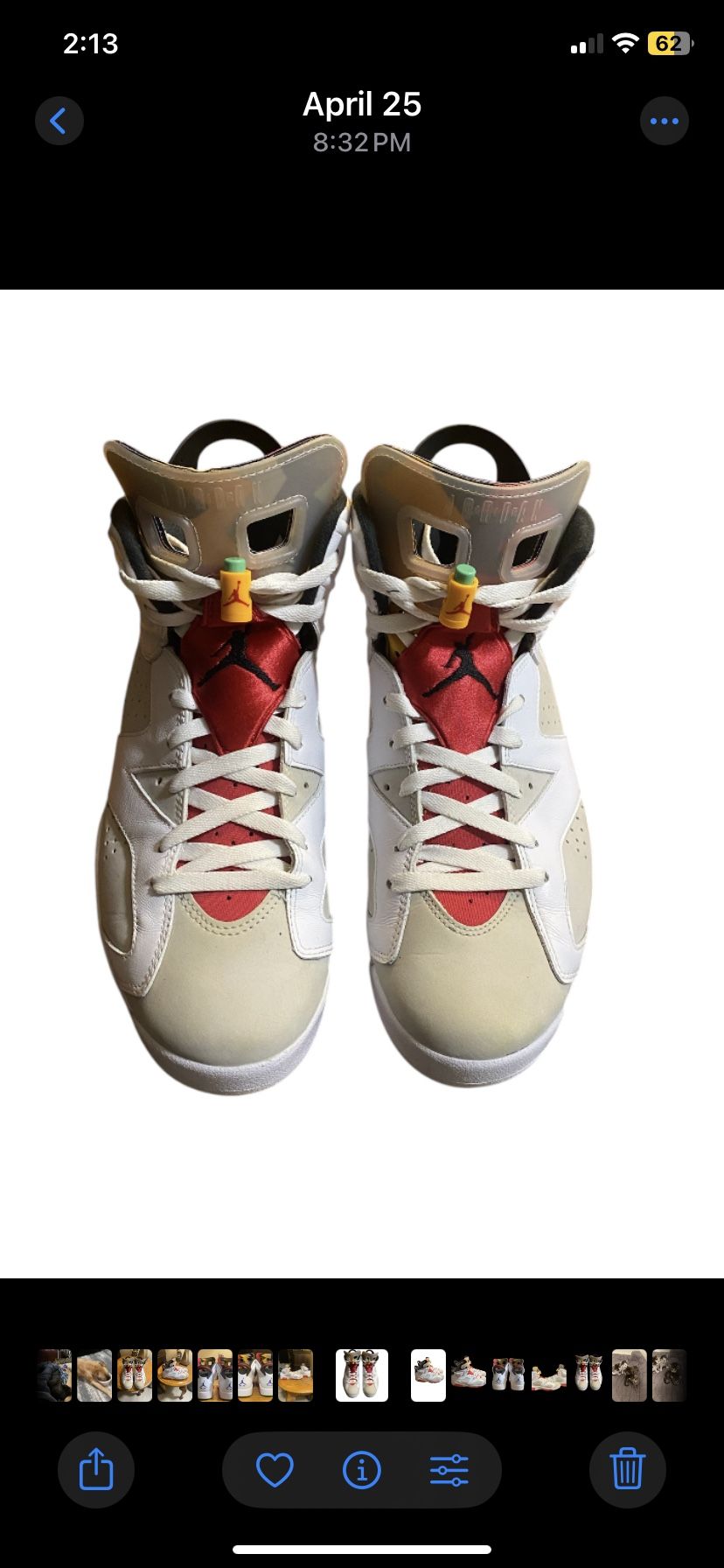 Air Jordan 6 Retro Mid Hare Sneakers