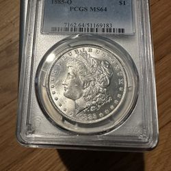 1885 O Morgan Silver Dollar NGC MS64