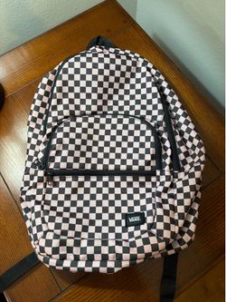 Vans pink & black checkered backpack, $5 or free