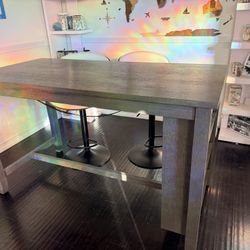 Gray Dining Table, Table Only No Chairs 