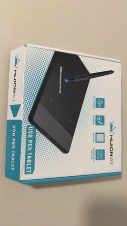 HUION USB Drawing Tablet with Pen, Box & Accessories