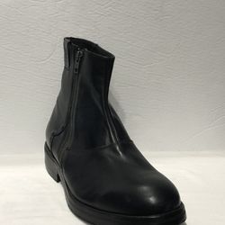 Sabatter Boot Black Premium Leather Side Zipper Size 11
