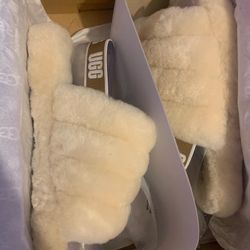 Beige Ugg Slides