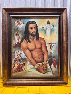 Framed Religious Jesus Art Print – Barzoni