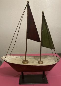 Ornamental Sailboat - Metal