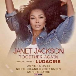 200 ea - Three Janet Jackson Tickets - June 11 - Chula Vista CA