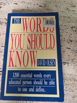 Words you should know