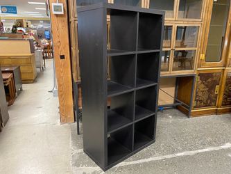 Black 8 Cube Shelf Unit