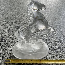 Decorative Glass Stallion  Horse Collectible 