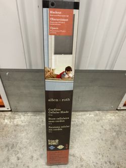 Allen + Roth Blackout cordless Cellular Shade 27”x64” in Gray