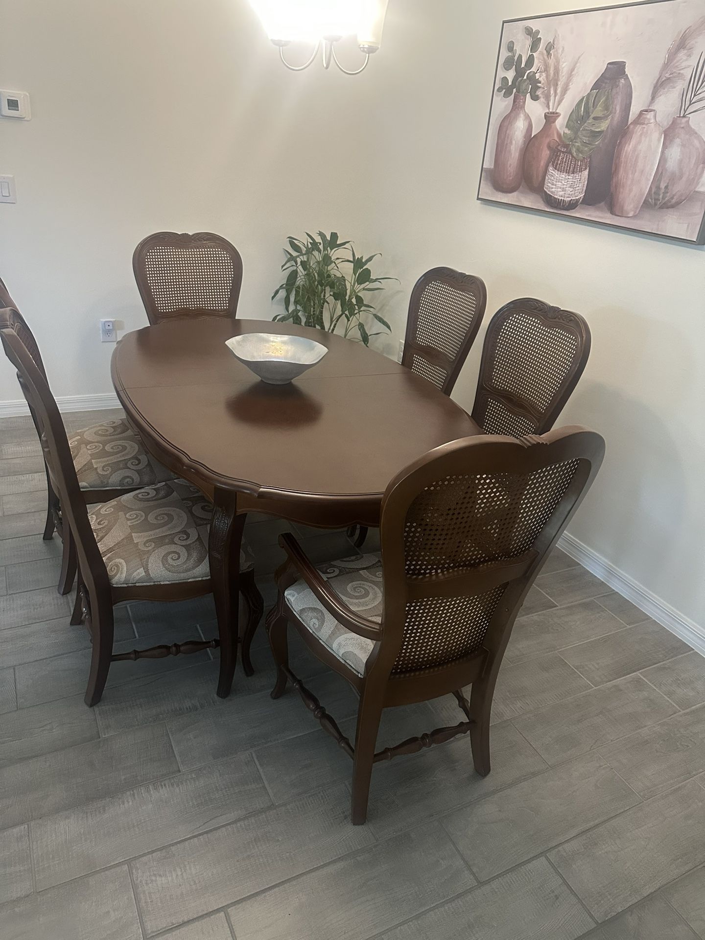 Mahogany Solid Caoba Wood 7 piece Set Dining Room