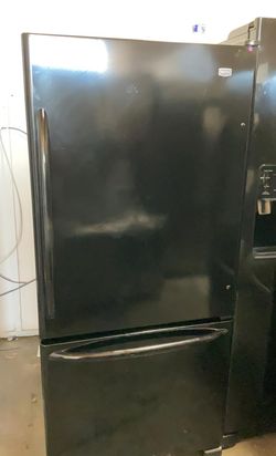 Maytag Bottom Freezer Black Refrigerator Fridge