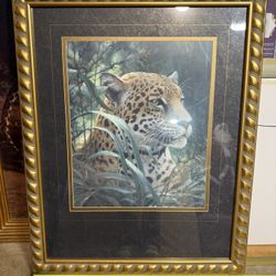 Framed Cheetah Wall Art - 32”x40”