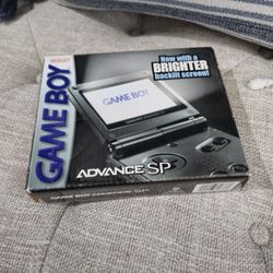 Nintendo Gameboy Game Boy Advance SP GRAPHITE Authentic Box Manual and Inserts