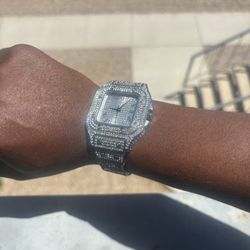 Iced Out Rhinestone Watch