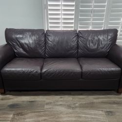 Natuzzi Italian Leather Sofa Set $300