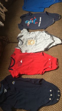 (5) 6 - 9 month onesies bundle $15