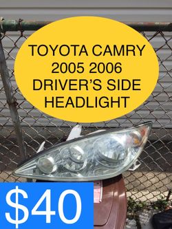 TOYOTA CAMRY 2005 2006 DRIVERS SIDE HEADLIGHT HEADLIGHTS