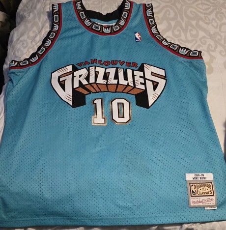 Mike Bibby Grizzlies Authentic Throw Back Jersey