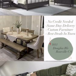 Dining Tables/ Dinning Chairs/ Couches/ Bed Sets - Same Day Delivery - No Credit Needed - High Quality 