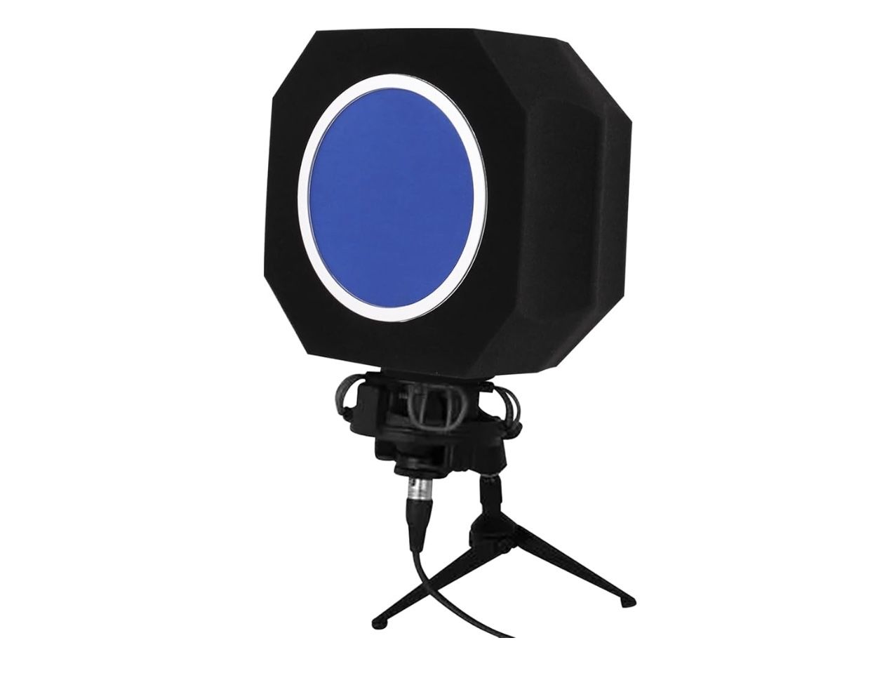 Professional Microphone Isolation Shield with Pop Filter,Reflection Filter for Recording Studios, Sound-absorbing Foam for Noise and Reflection Reduct