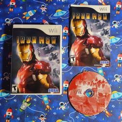 Iron Man 1 Nintendo Wii Wii U Marvel Complete CIB Tested
