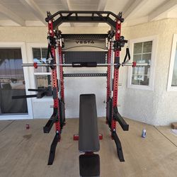 Functional Trainer / Squat Rack | Set of Weights | Adj Bench | Advance barbell | FREE DELIVERY 🚛