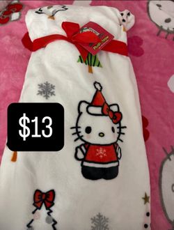 Hello Kitty Christmas Blanket 