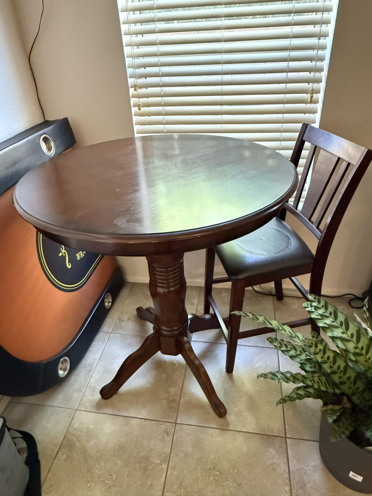 Wood Bar height Table