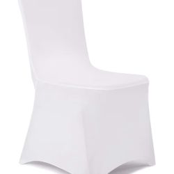 **50 Assorted White Chair Covers & Chair Decor – $55 for All**