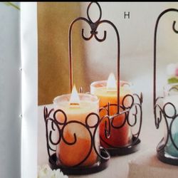 Home Interiors Double Elegant Candle Caddy New