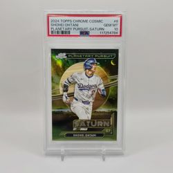 2024 topps chrome cosmic shohei ohtani psa 10 gem mint saturn