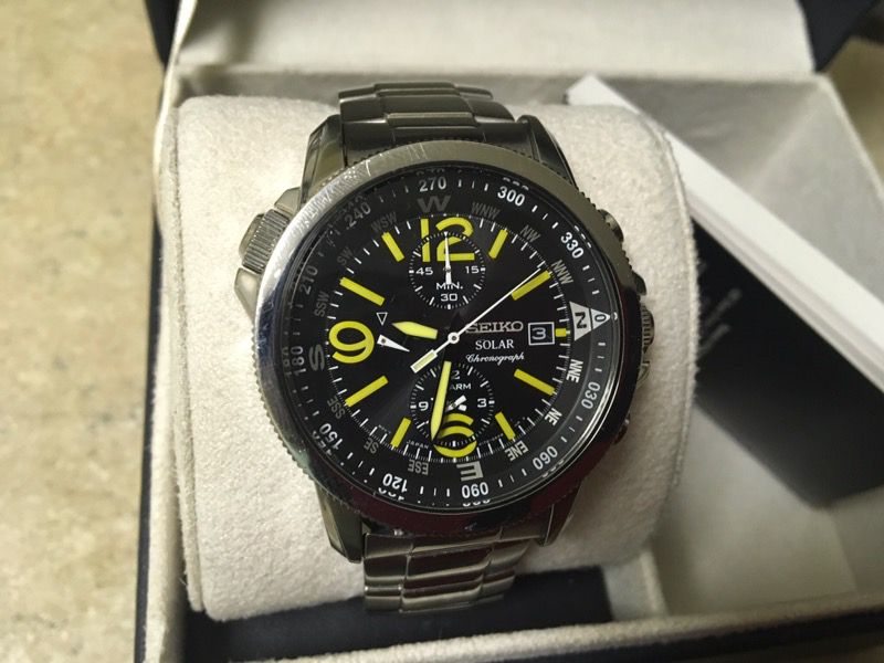 Seiko men's SSCO93 Adventure-Solar Classic for Sale in Clearwater, FL -  OfferUp