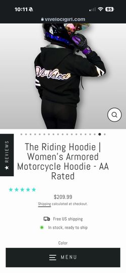 Women’s Armored Motorcycle Hoodie
