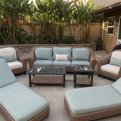 Outdoor patio furniture 7 piece set
