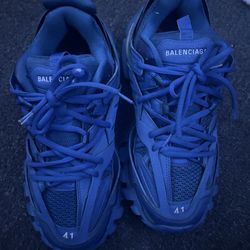 Blue led balenciaga tracks size 41
