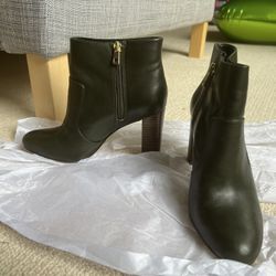 Ann Taylor Ankle Leather Boots High Heels 