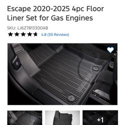 2020-2025 Ford Escape SE All Weather Floor Mats