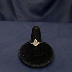 14KWG Marquise Diamond Engagement Ring 