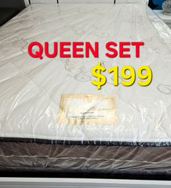 Brand New !! Queen set $199 (( Mattress And Box Spring ))