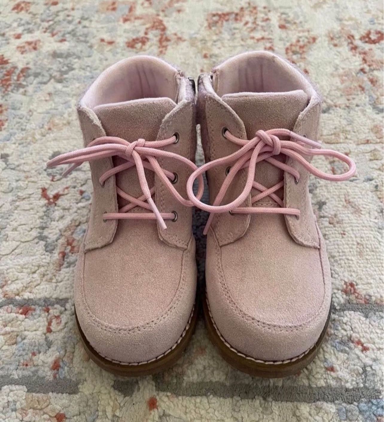 UGG Orin Wool & Suede Pale Pink Boot Size 12 Toddler