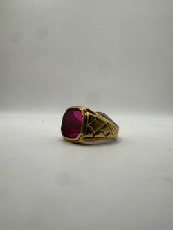 10kt gold stone ring