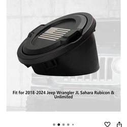 Gas Tank Cap Cover American flag Fuel Filler Door for Jeep Wrangler 2018-2024 JL & Unlimited