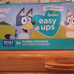 **NEW UNOPENED** Box Of Pampers Easy-Ups  - Size 5T-6T  - 84 Count