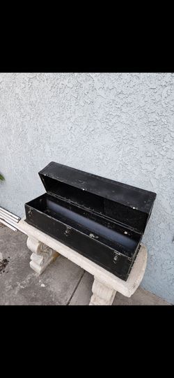 Vintage Black Metal steam Box