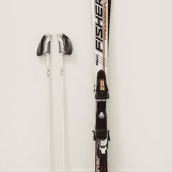 Fischer Skis with poles - 155cm